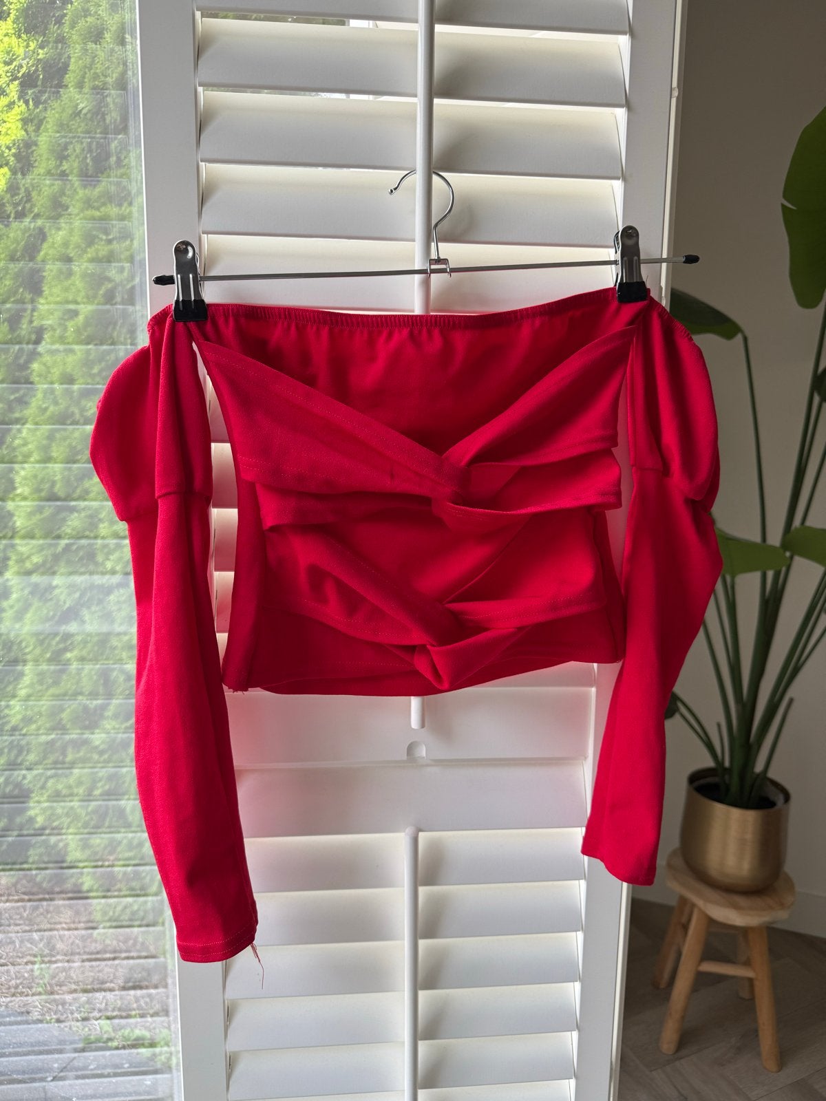 Boohoo off-shoulder top maat S, Ophalen of Verzenden, Zo goed als nieuw, Lange mouw, Maat 36 (S)