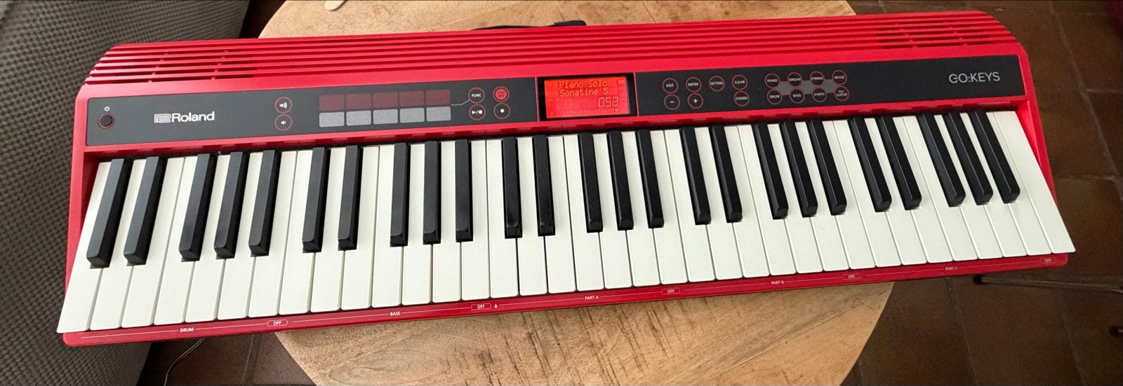 Roland GO:KEYS GO-61K Synthesizer Rood, Ophalen, 61 toetsen, Roland, Zo goed als nieuw