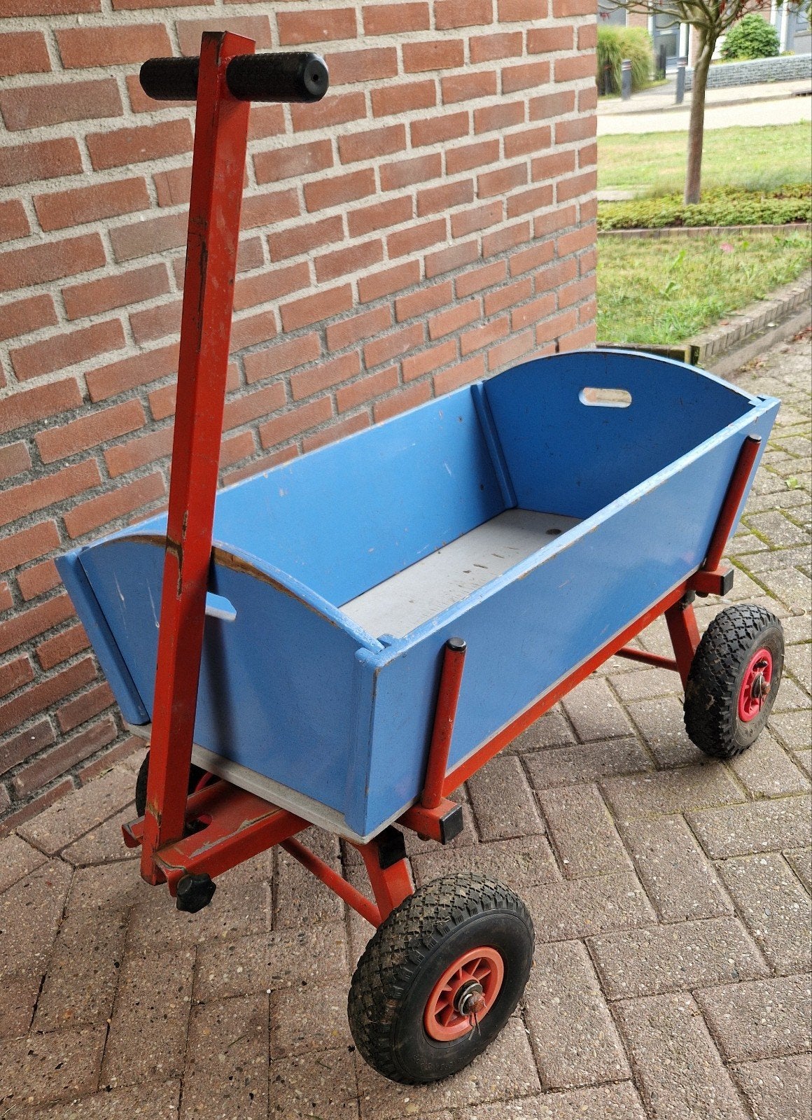 Houten Bolderkar, Ophalen, Gebruikt