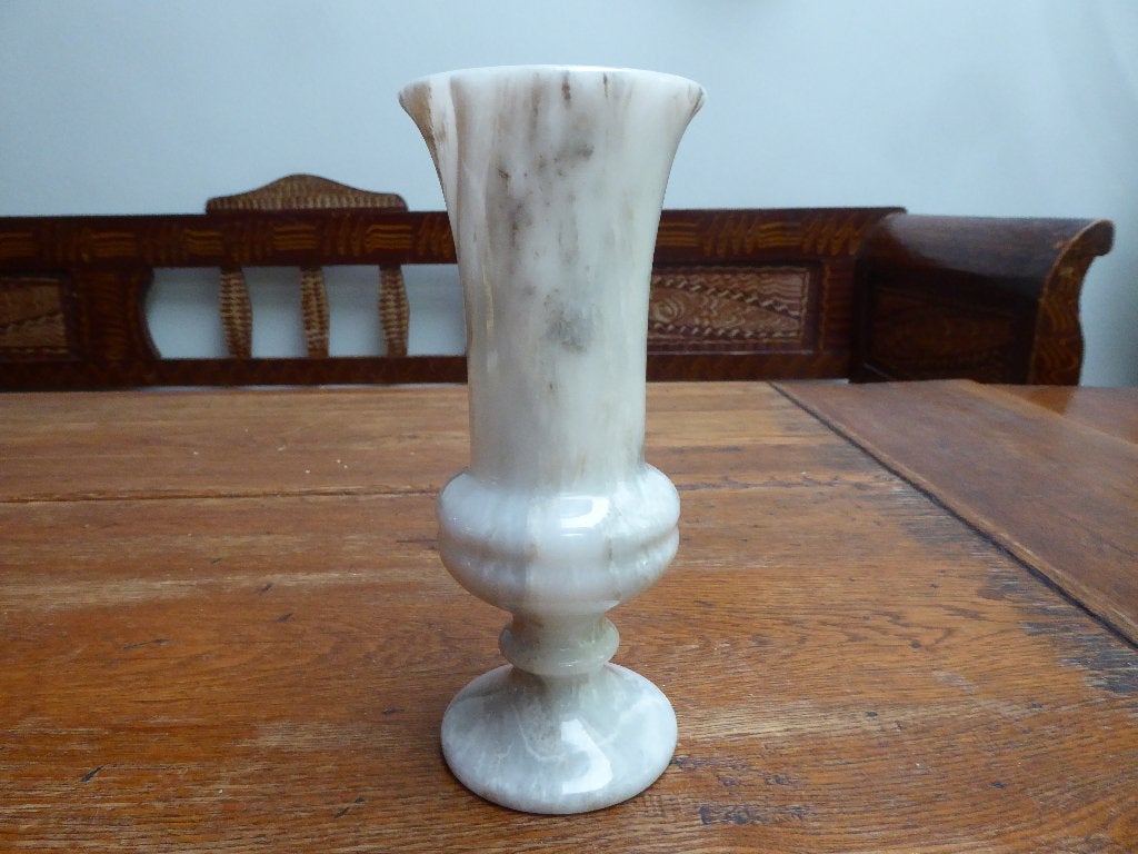 Vintage albasten vaas, Griekenland, Ophalen of Verzenden