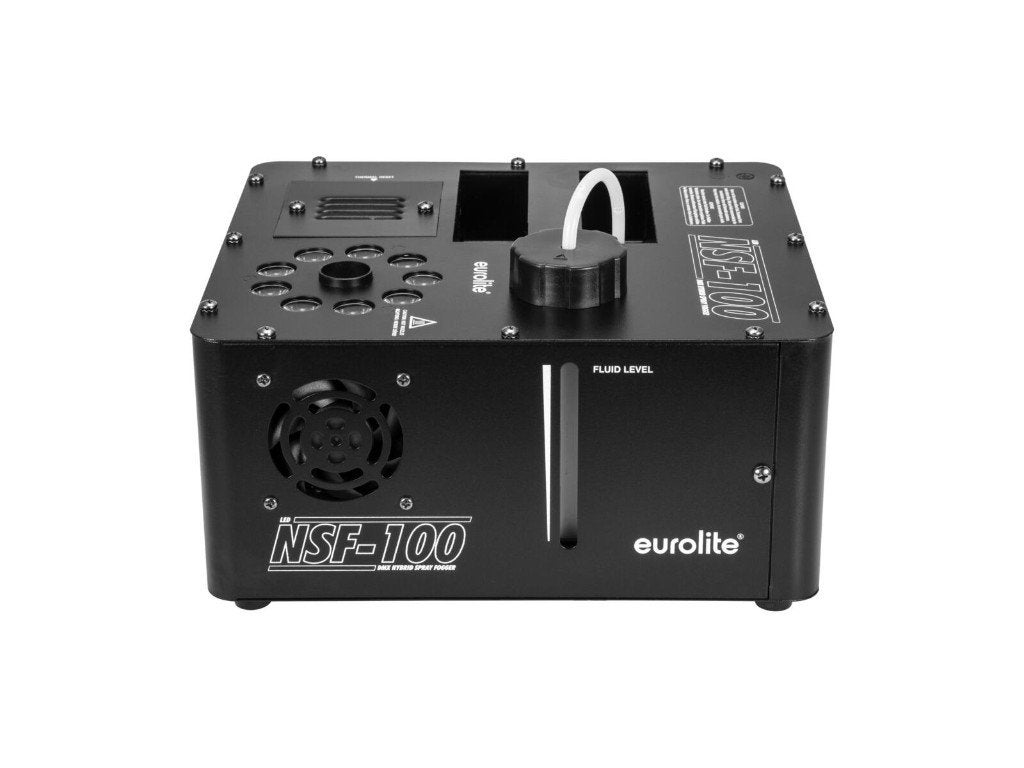 EUROLITE NSF-100 LED DMX Hybrid Spray Fogger, Geluidgestuurd, Nieuw, Ophalen of Verzenden, .
