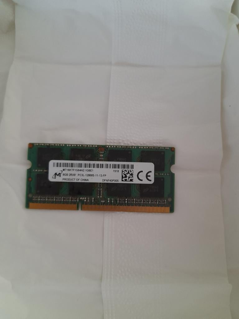 8 GB 2Rx8 pc3L 12800S, Computers en Software, RAM geheugen, Ophalen of Verzenden, DDR3, Laptop