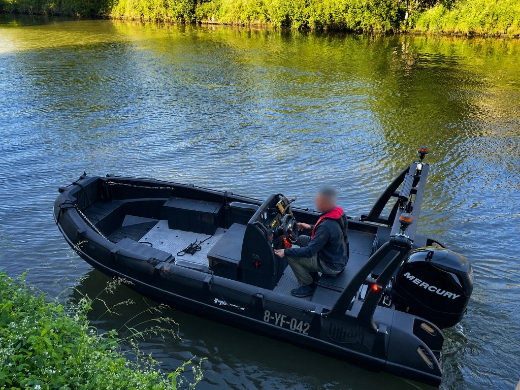 Whaly 500R Professional werkboot met 80pk Mercury en trailer, Watersport en Boten, Overige merken, Kunststof, Gebruikt, 35 cm