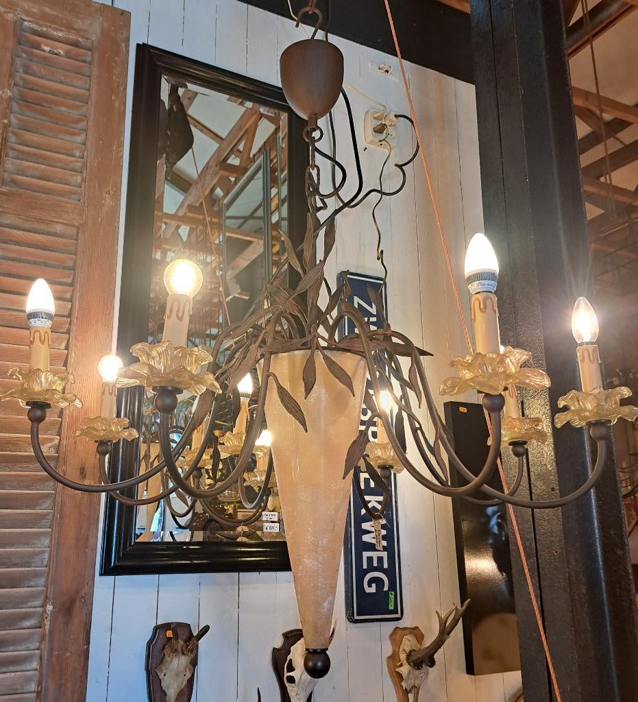 Bijzondere kroonluchter Italiaans design te gekke hanglamp, Ophalen, Gebruikt