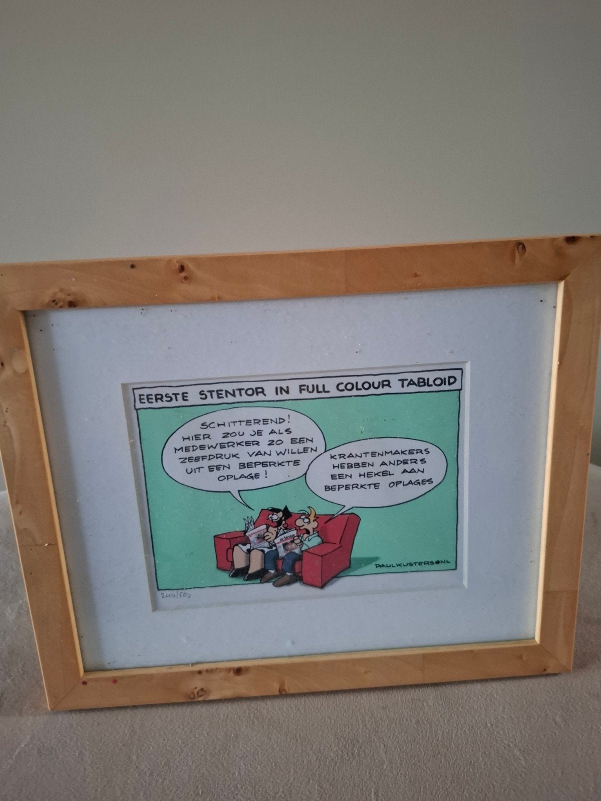 Paul Kusters - Eerste Stentor in Full Colour Tabloid, Ophalen of Verzenden