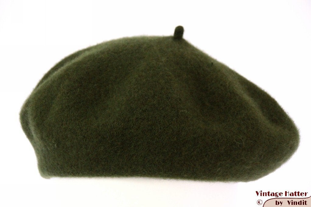 Alpino Baret legergroen geweven 54-59 NIEUW one size fits al