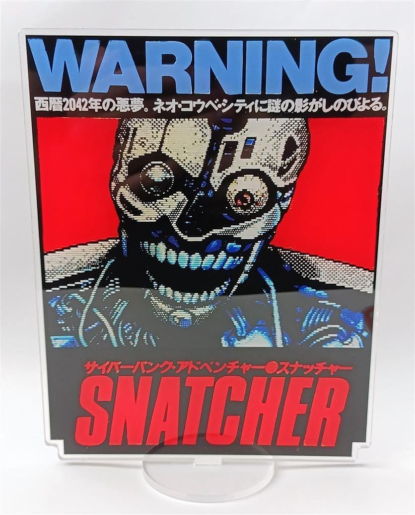 grote SNATCHER MSX videogame Acrylic game Standee, Spelcomputers en Games, Games | Overige, Avontuur en Actie, Verzenden, 1 speler