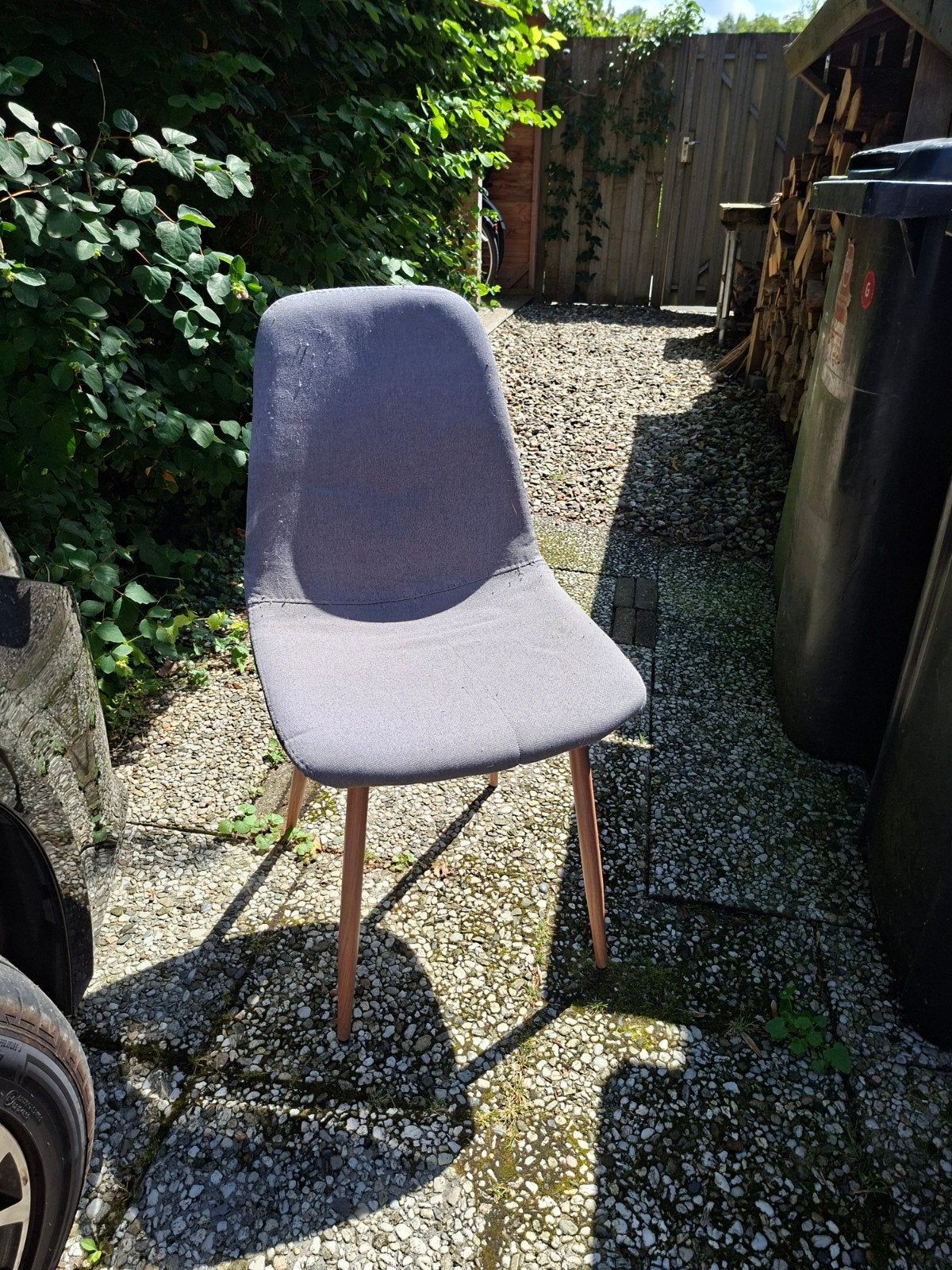 JONSTRUP JYSK Grijze stoel gratis af te halen, Ophalen of Verzenden, Gebruikt, Grijs, Eén