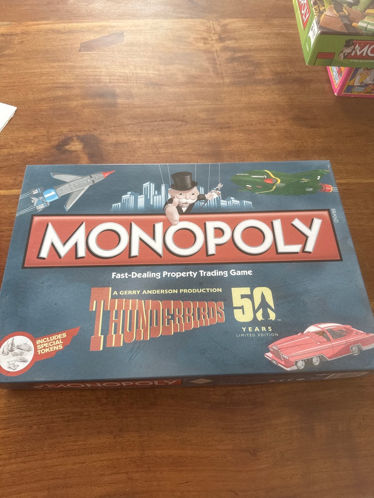 Monopoly Thunderbirds 50 Jaar Editie Bordspel, Een of twee spelers, Ophalen of Verzenden, Nieuw