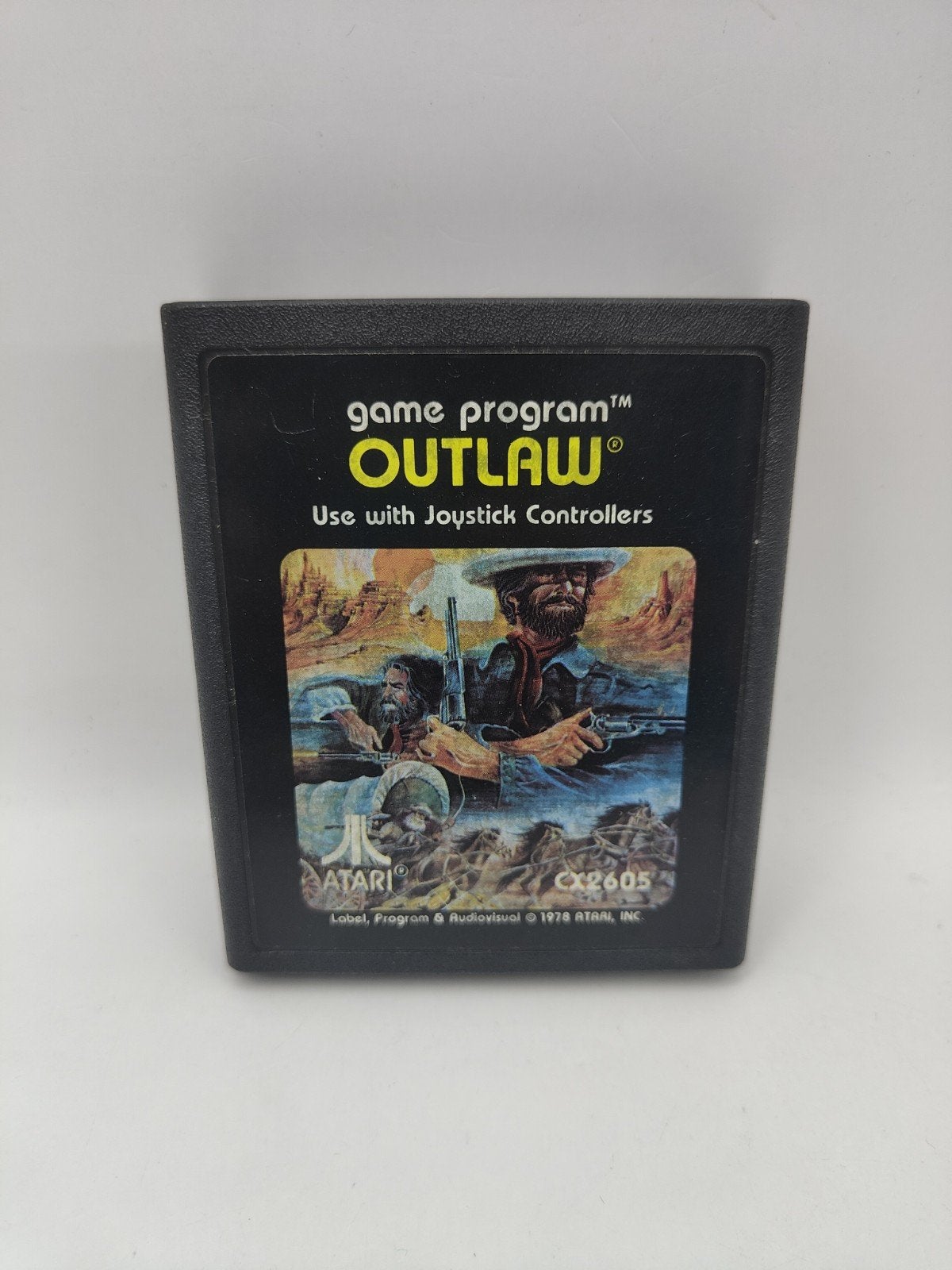 Atari 2600 Outlaw Game Cartridge, Spelcomputers en Games, Games | Atari, Gebruikt, Shooter, Atari, 1 speler