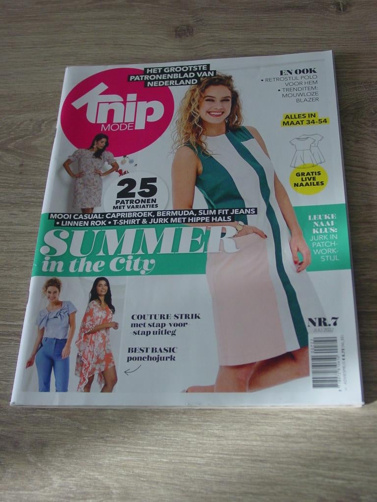 Knipmode nr. 7, juli/ 2022, Ophalen of Verzenden, Zo goed als nieuw, Vrouw, Knipmode