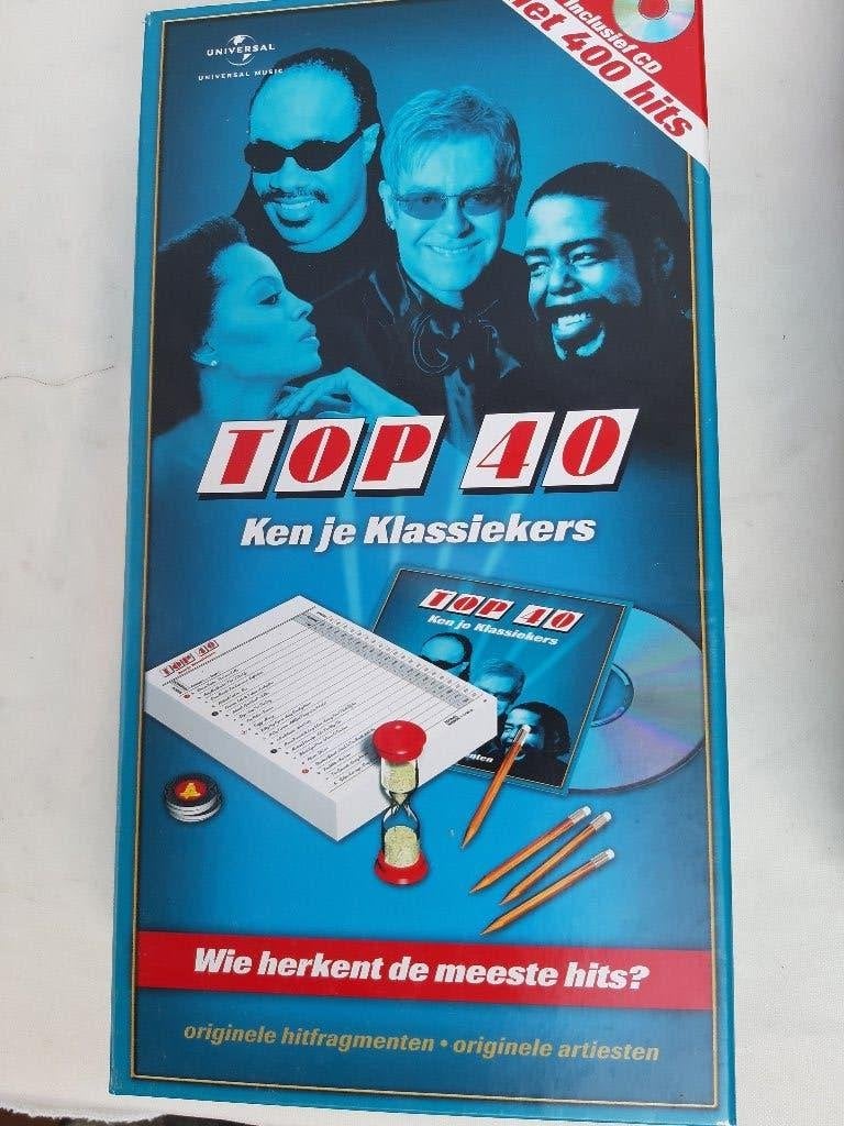 Universal Top 40 Ken Je klassiekers + CD, ook Top 50 spel, Een of twee spelers, Ophalen, Zo goed als nieuw, Reisspel