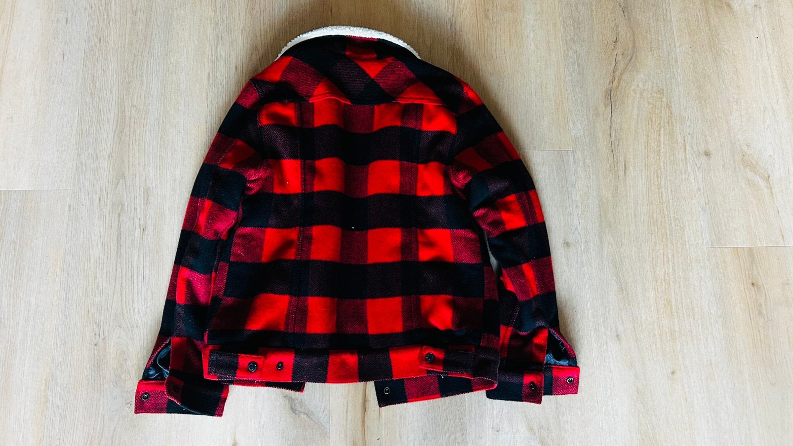 Levi’s sherpa, Ophalen of Verzenden, Zo goed als nieuw, Maat 46 (S) of kleiner, Rood