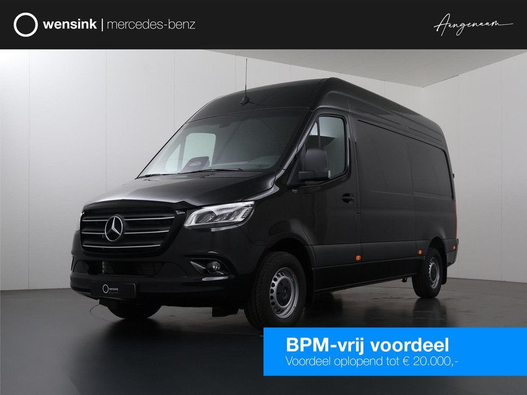 Mercedes-Benz Sprinter 319 L2H2 RWD SELECT | LED | BPM VRIJ, Automaat, Zwart, Bedrijf, Diesel