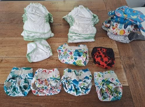 Wasbare luiers/new born/pakket, Ophalen of Verzenden, Zo goed als nieuw