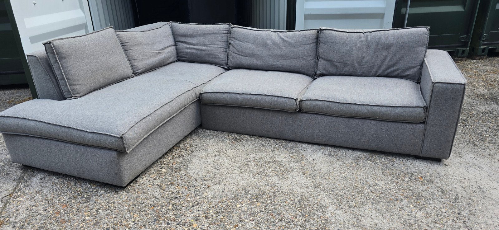 Hoekbank Thomas - Ideaal voor student of man cave, 250 tot 300 cm, Gebruikt, 100 tot 125 cm, Hoekbank