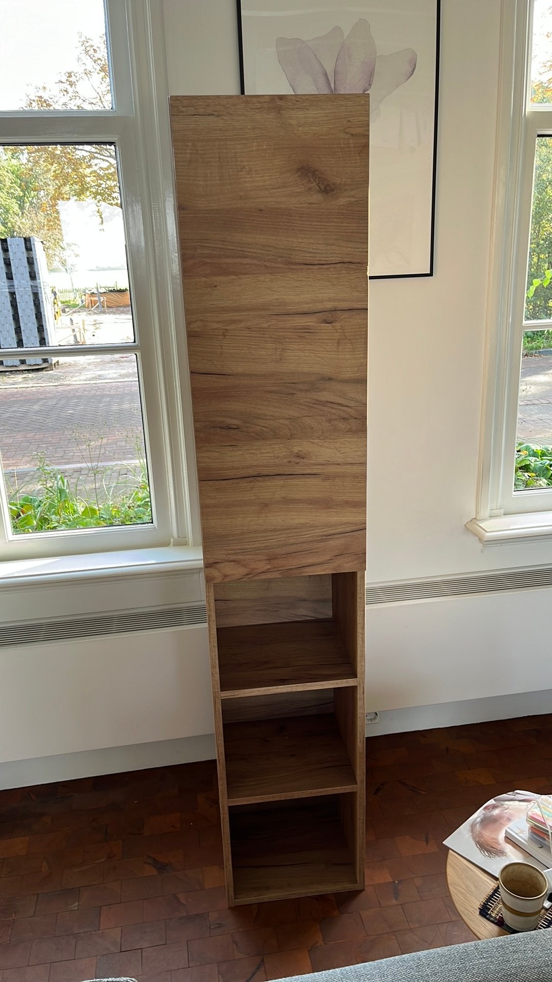 Badkamer meubel kast whiskey oak 180x35x35, Ophalen, (Half)hoge kast, Minder dan 50 cm, Zo goed als nieuw