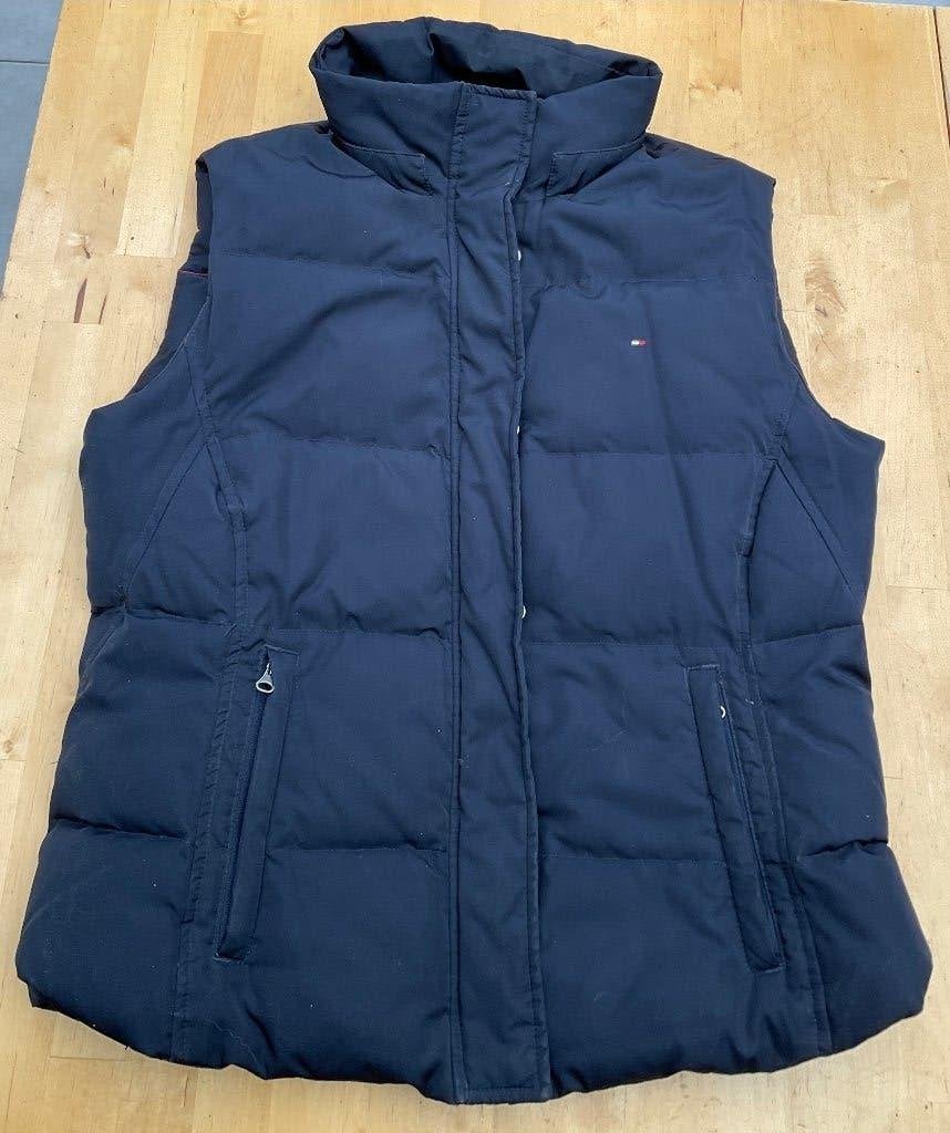 Donzen body warmer van Tommy Hilfiger, Maat 38/40 (M), Blauw, Ophalen of Verzenden, Zo goed als nieuw