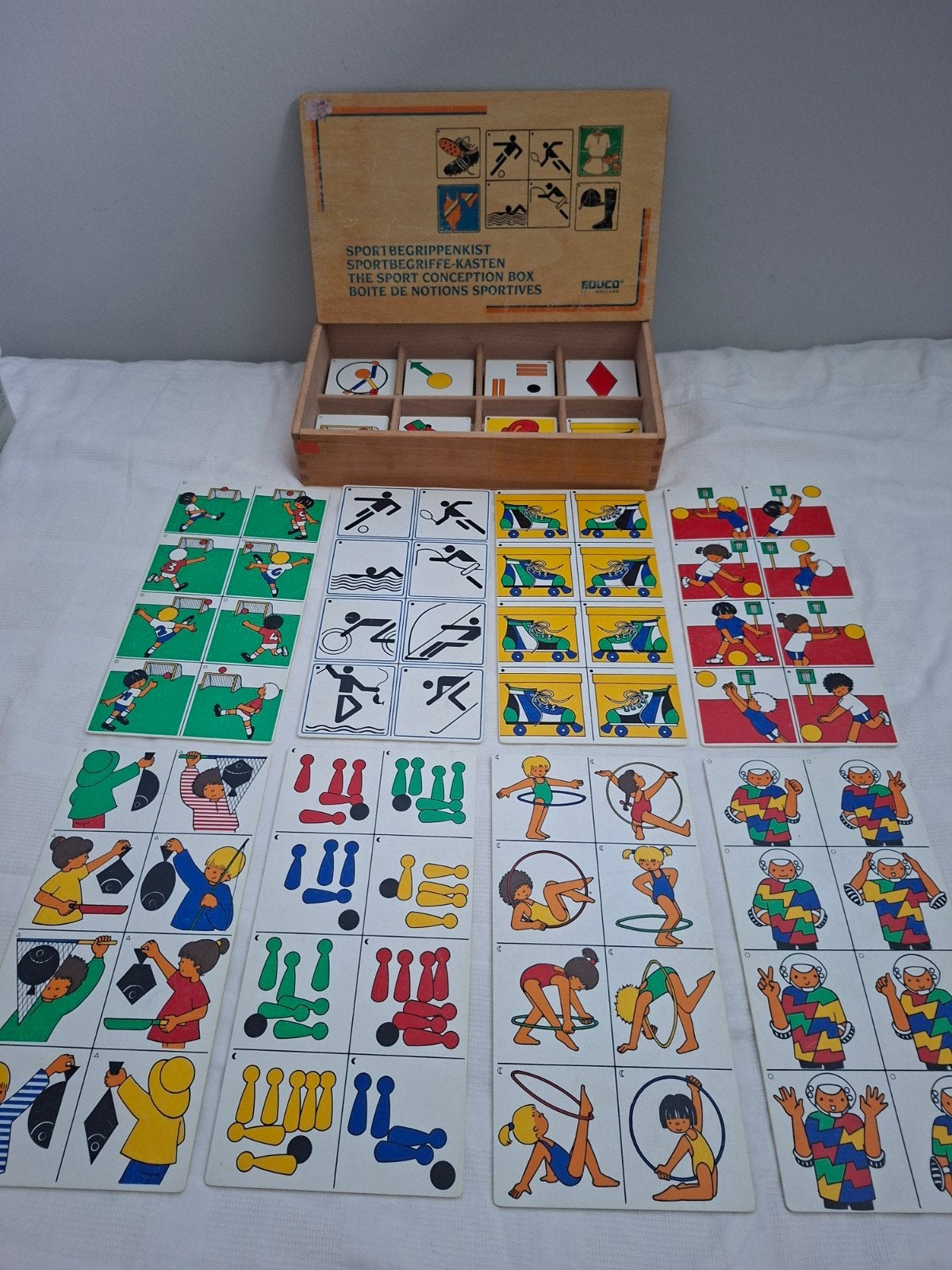 Vintage EDUCO Sportbegrippenkist - Educatief Spel, Kinderen en Baby's, Ophalen of Verzenden, Gebruikt, Ontdekken