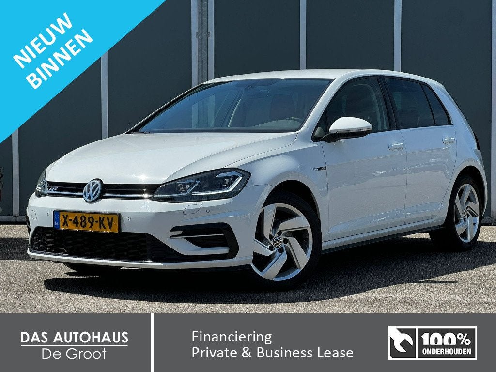 Volkswagen Golf 1.5TSI 150pk DSG R-Line | Leer | ACC | Camer, 12 maanden, Euro 6, 4 cilinders, Wit