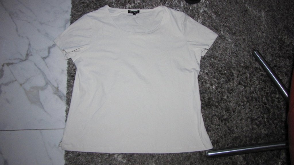 44 MI PIACE shirt xxl zand, Kleding | Dames, Tops, Beige, Maat 42/44 (L), Ophalen of Verzenden, Zo goed als nieuw