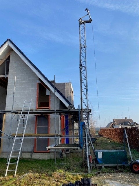 bouwlift, Doe-het-zelf en Verbouw, Bouwliften, Ophalen, Gebruikt, Bouwlift