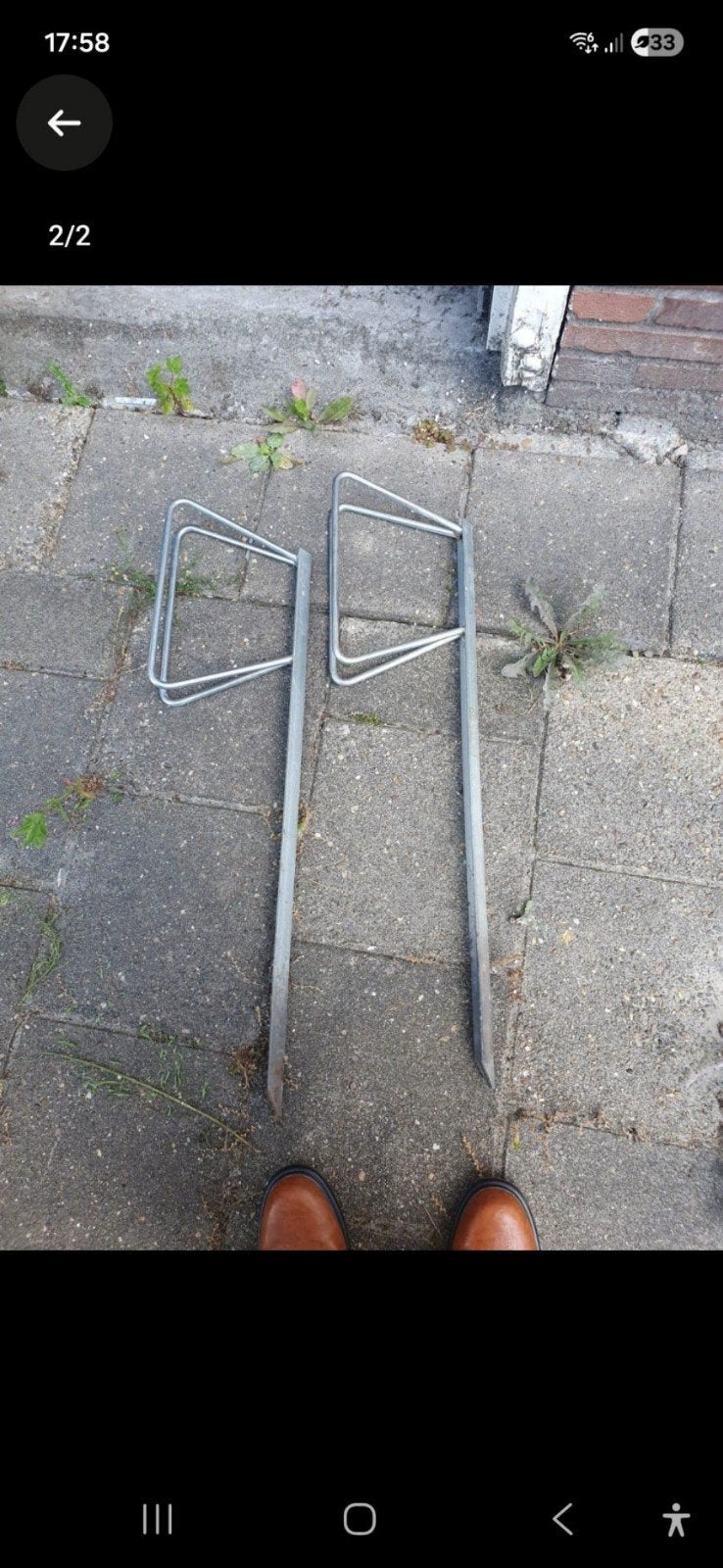 Fietsenrek - 1 stuk over, Ophalen of Verzenden, Gebruikt