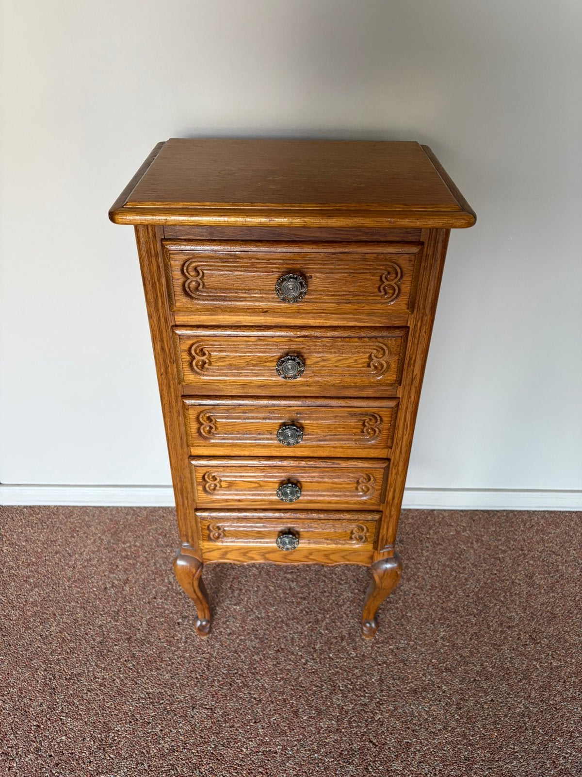 Vintage brocante ladekast, Ophalen, 5 laden of meer, 50 tot 100 cm, Zo goed als nieuw