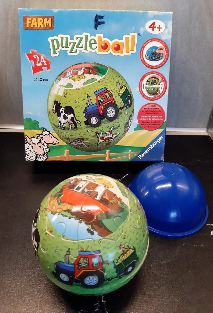 Kinder puzzelbol 'Boerderij', Ophalen of Verzenden, 10 tot 50 stukjes, Zo goed als nieuw, 2 tot 4 jaar