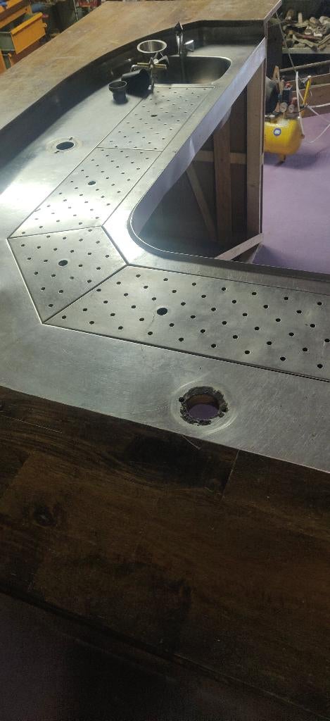 Hoekbar voor cafe of mancave, Ophalen, Gebruikt