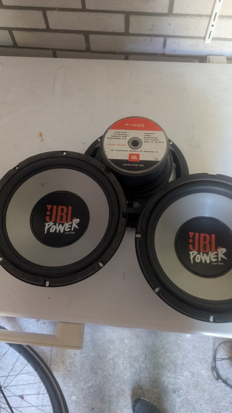 JBL P-1000 Power Series Subwoofers (3 stuks), Audio, Tv en Foto, Luidsprekers, Gebruikt, Geschikt voor surround/home cinema, Ophalen