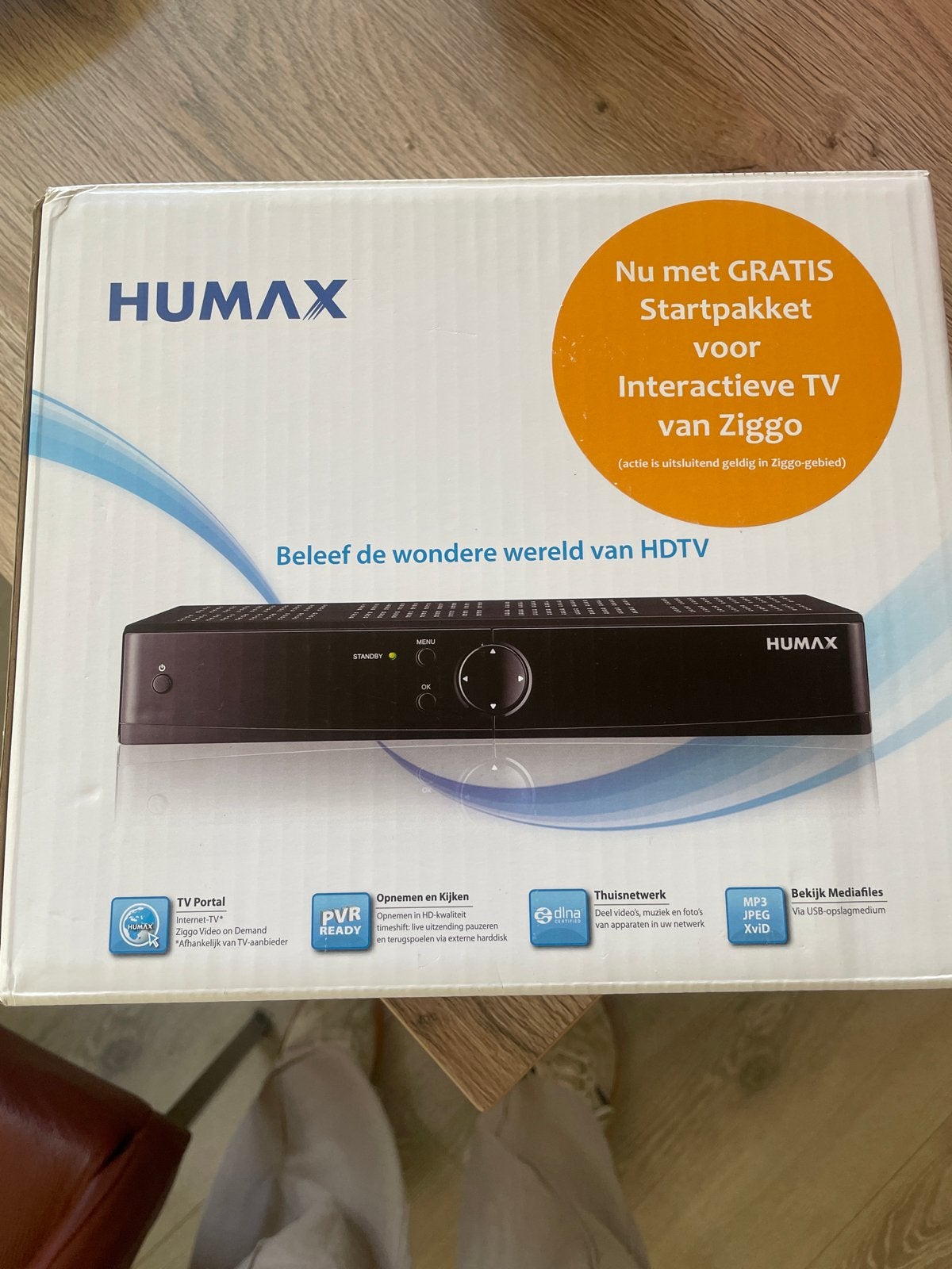 Humax Decoder voor Interactieve TV van Ziggo - Nieuw in doos, Ophalen of Verzenden, Nieuw, Decoder