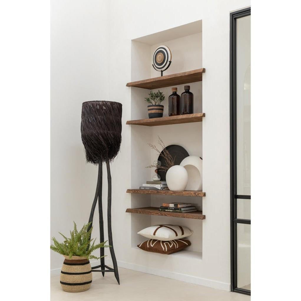Lamp Tak Arthur Hout Bruin Groot, Ophalen, Boho / Wasabi / Afrikaans, Zo goed als nieuw, 150 tot 200 cm