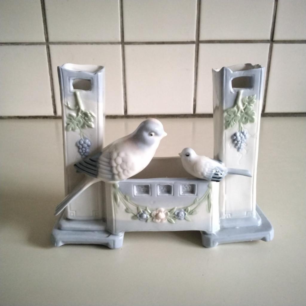 Beeldje met duiven voor foto's  of bloemen, Ophalen of Verzenden, Zo goed als nieuw, Dier