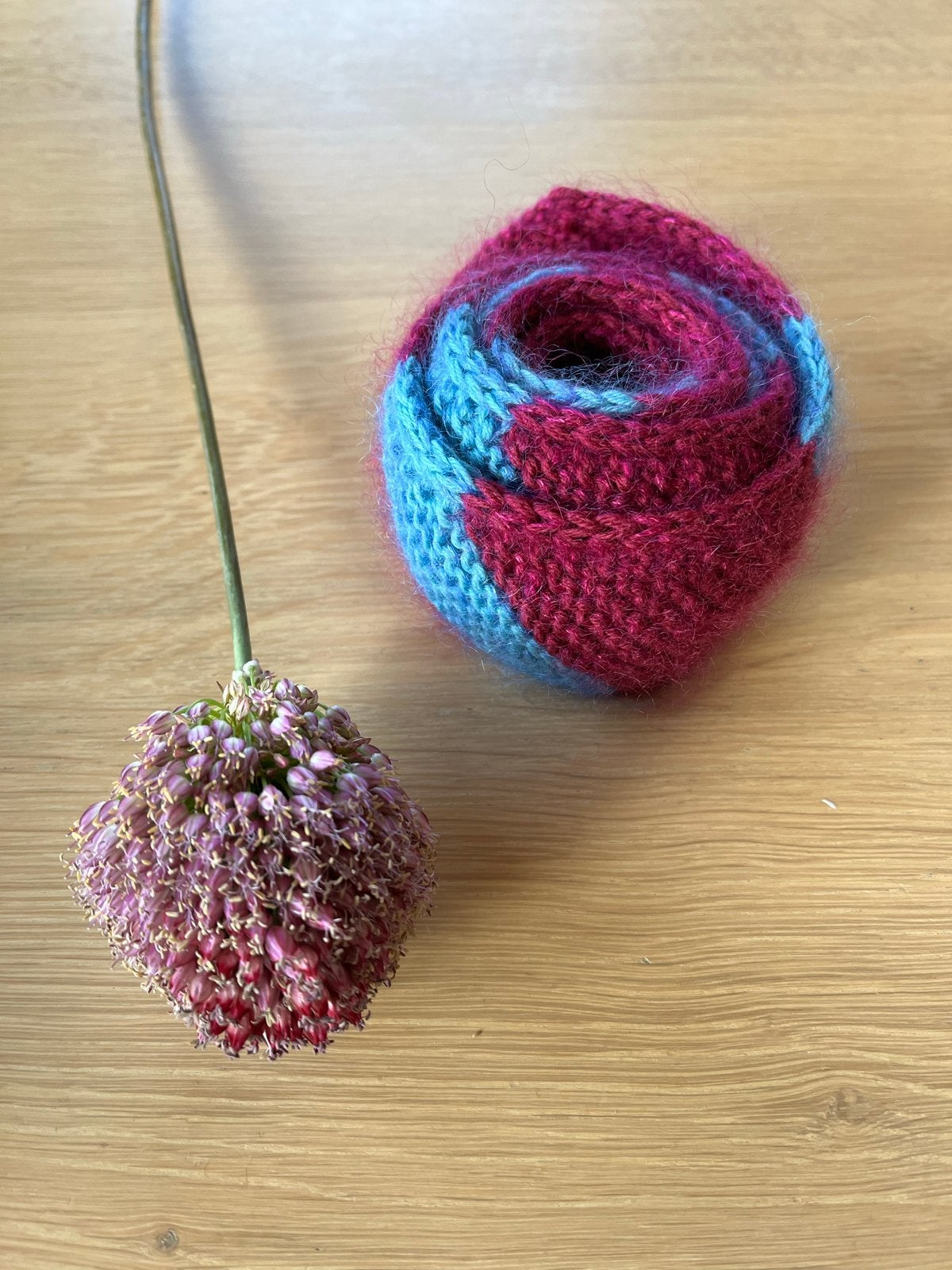 Handgebreide Bonbon sjaal - Merino wol & Kid-Silk Mohair, Ophalen of Verzenden, Nieuw, Sjaal