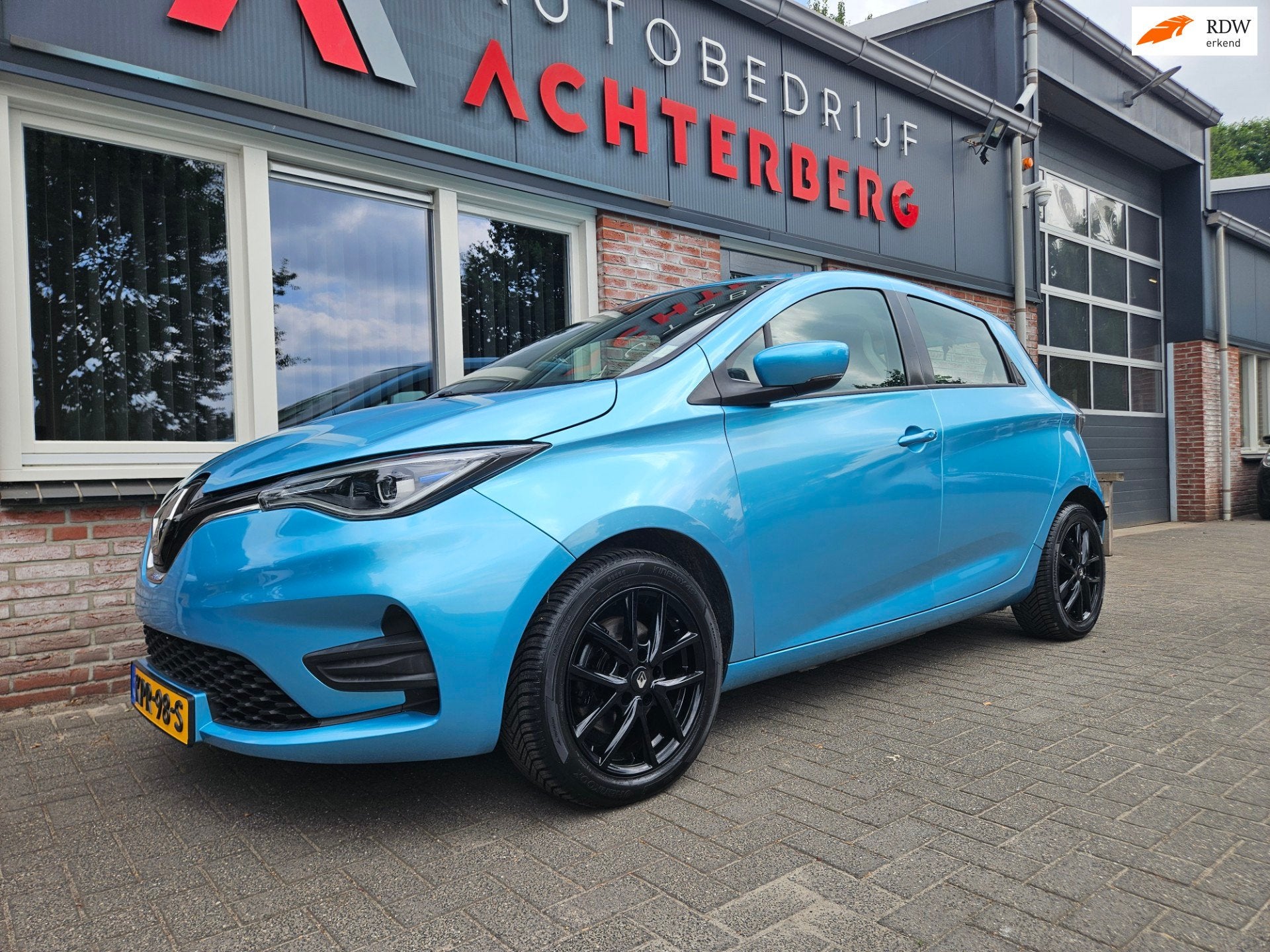 Renault ZOE R135 Intens 52 kWh Koopaccu! SOH 94%! LED! Airco, 136 pk, Gebruikt, Parkeersensor, Blauw