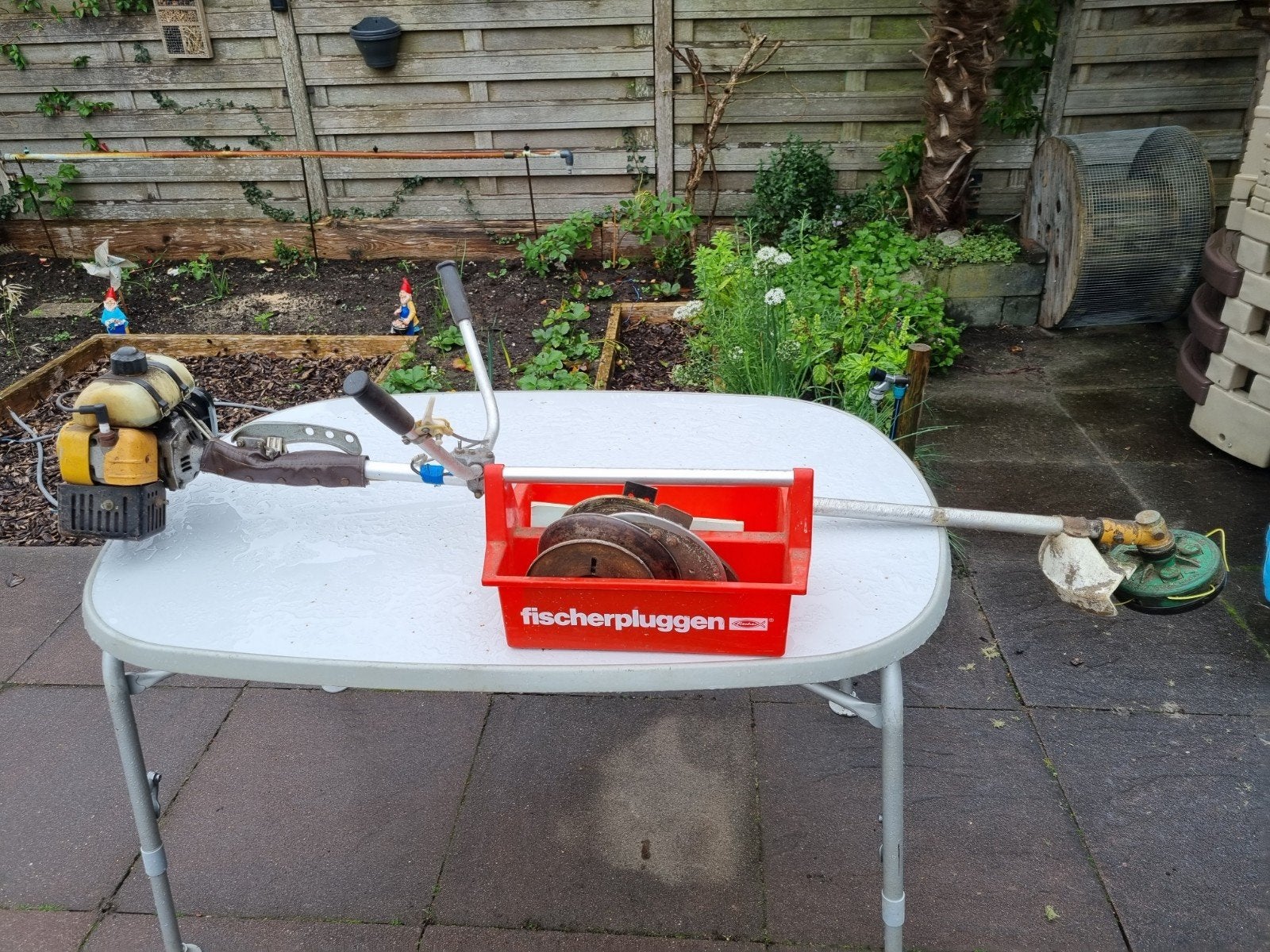 Mooie goedlopende Robin bosmaaier met accessoires, Tuin en Terras, Ophalen