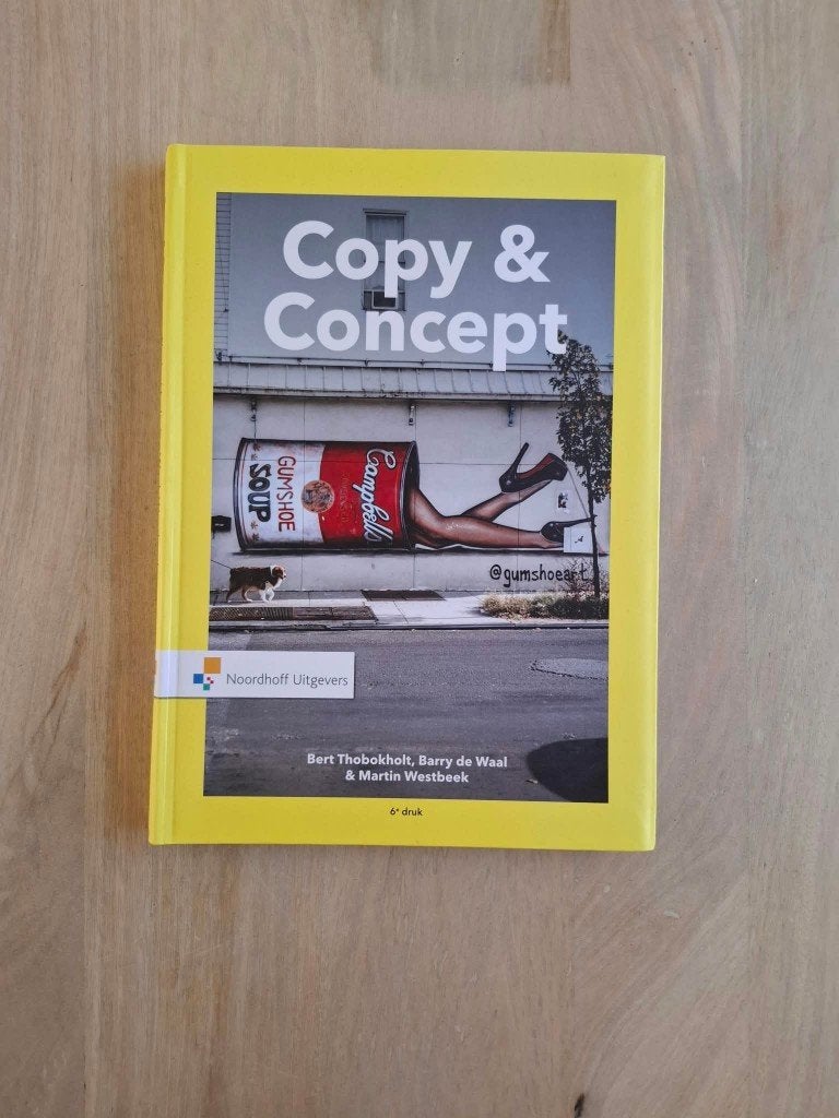 Copy & Concept 6e druk, Nieuw, Alpha, Bert Thobokholt, Barry de Waal & Martin Westbeek, HBO