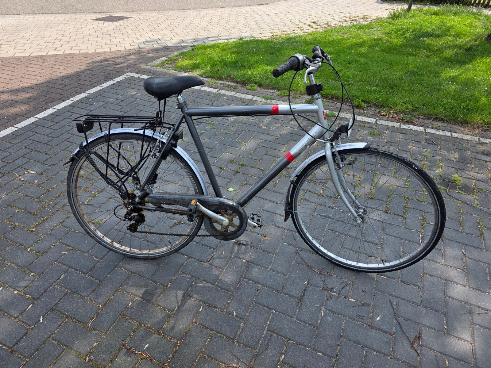 Herenfiets met versnellingen - Gebruikt maar functioneel, Z, Versnellingen, Ophalen of Verzenden, S