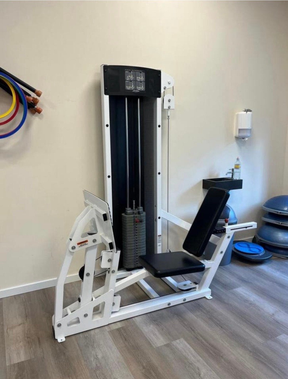 Life Fitness Fit Series Leg Press/Calf Raise White, Sport en Fitness, Ophalen, Benen, Gebruikt, -