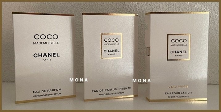 Coco Mademoiselle set 3 parfum samples proefjes testers, Verzenden, Nieuw