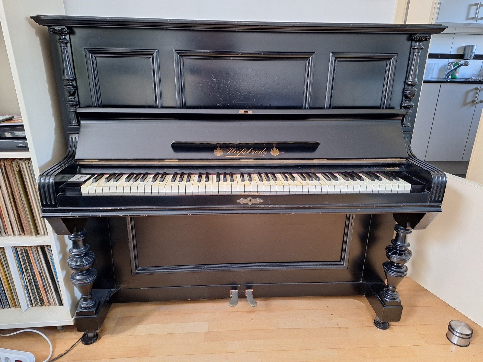 Piano Weissbrod/Weißbrod, Ophalen, Gebruikt, Zwart, Piano