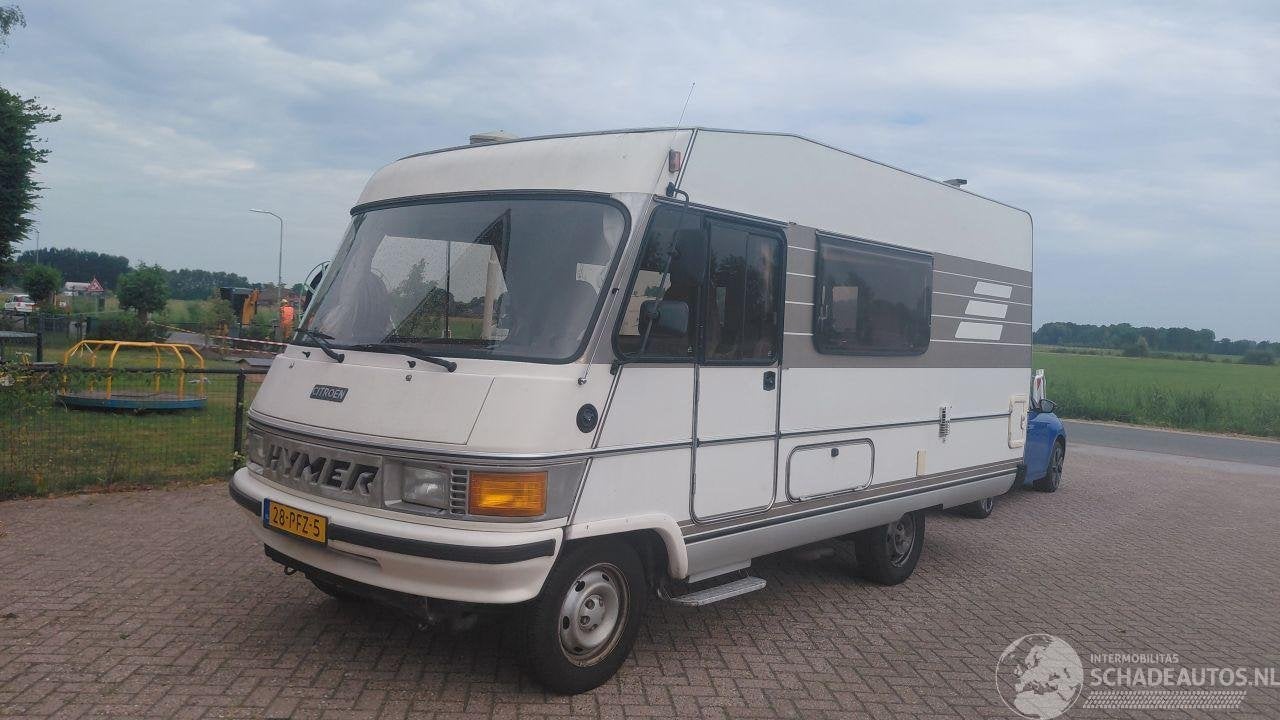 Hymer 2.5 diesel camper (bj 1990), Caravans en Kamperen, Campers, Hymer, Diesel, Handgeschakeld