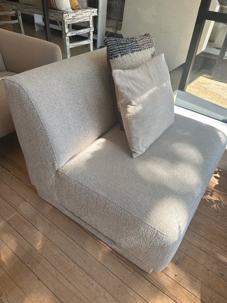 Zitelement Beige - showmodel - nieuwstaat, Ophalen, Eenpersoons, Info@lab02.nl, 75 tot 100 cm