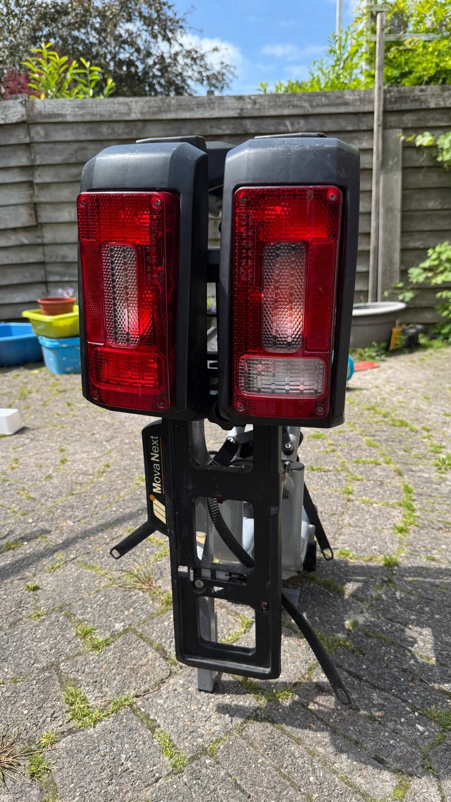 Movanext opvouwbare fietsendrager voor 2 fietsen, Ophalen, 2 fietsen, Gebruikt, Trekhaakdrager