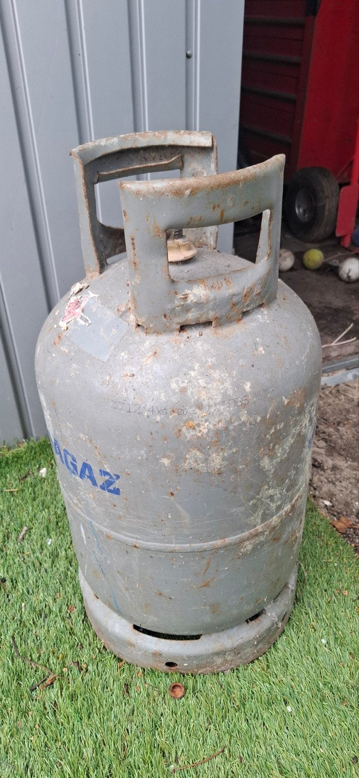 Primagaz gasfles 12,4 kg (leeg), Ophalen, Gebruikt