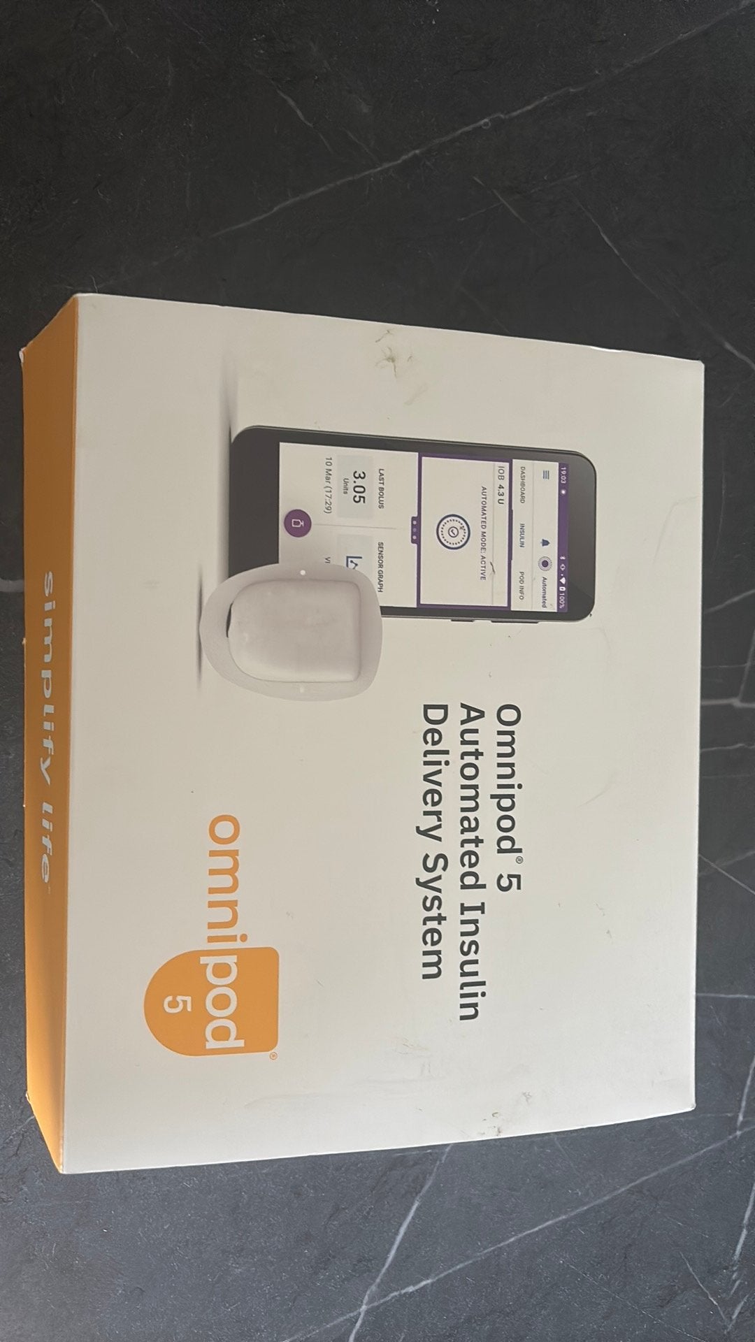 Omnipod 5 PDM compleet in doos, Ophalen of Verzenden, Gebruikt