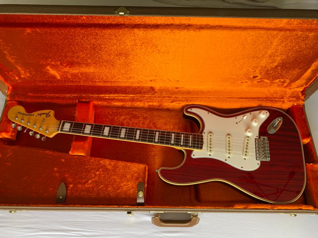 Fender Stratocaster Zebrawood 2004 MIJ, Ophalen of Verzenden, Zo goed als nieuw, Solid body, Fender