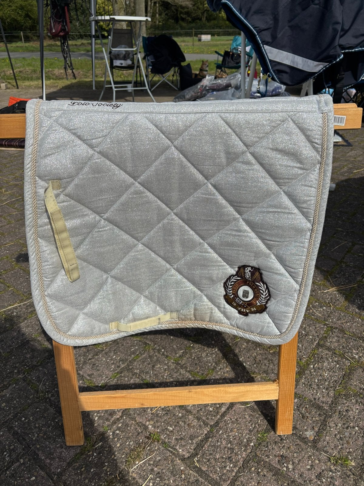 HV Polo dressuurdekje, Ophalen of Verzenden, Goud, Dressuurdekje, HV Polo