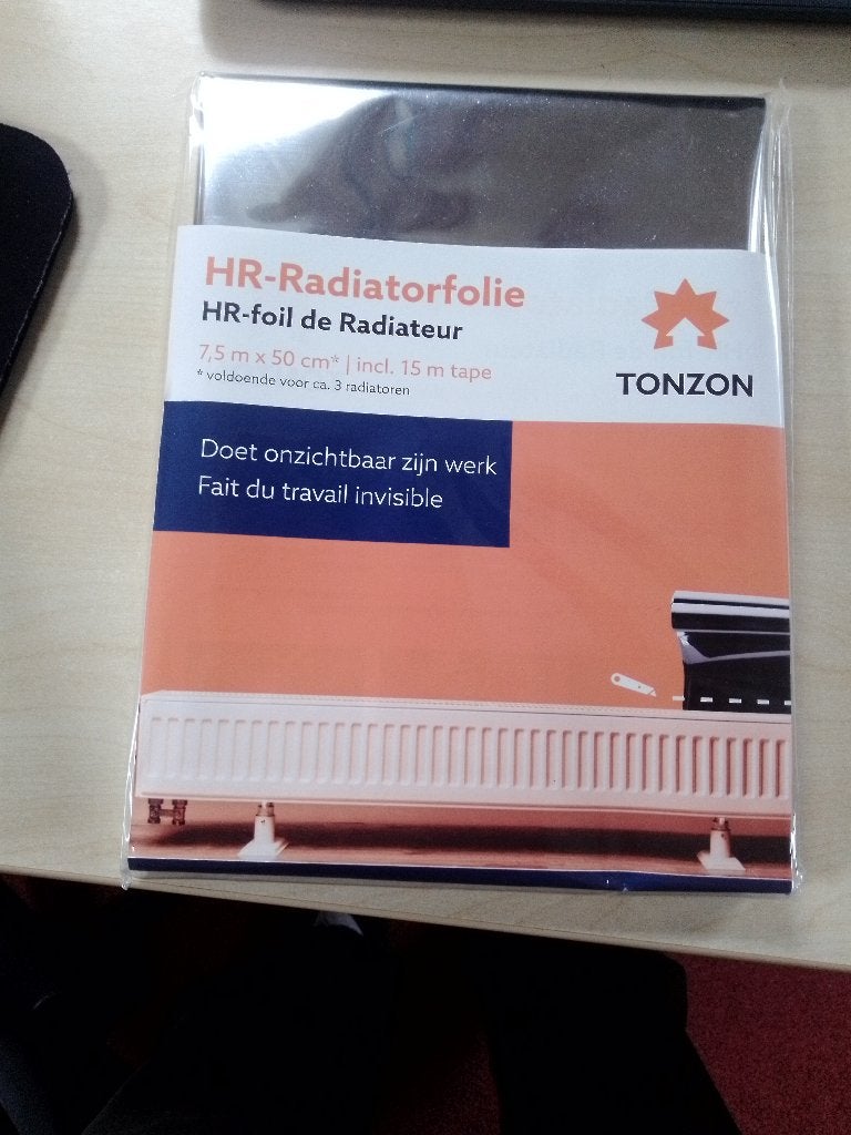 Tonzon radiatorfolie nieuw, Minder dan 4 cm, Overige materialen, Nieuw, Ophalen of Verzenden